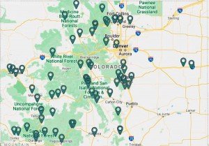Google Maps of RV Camping in Colorado